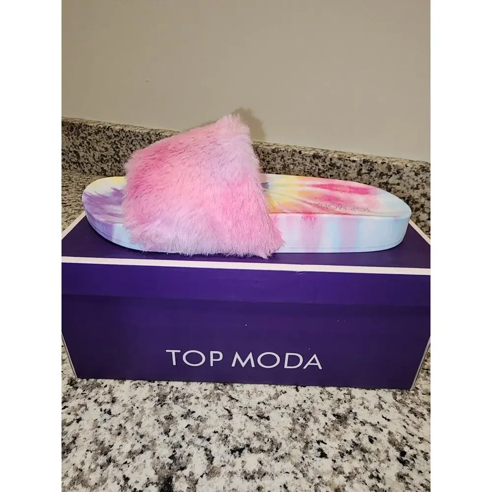 Top Moda CAB-99 Tie Dye Sandals Size 7